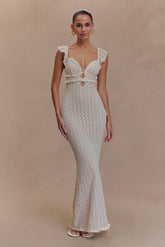 Ezra Lace Maxi Dress - Ivory